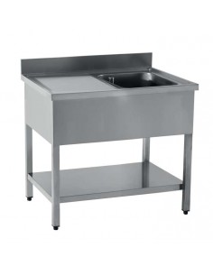 Table inox neutre / 1 bac