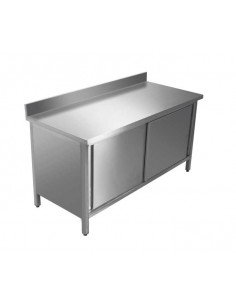 Meuble inox 950 /2 portes
