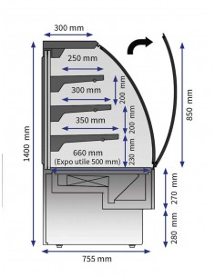 Vitrine Siena 1200 2