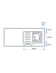 Tour 700 GN 1/1 - évier... 2